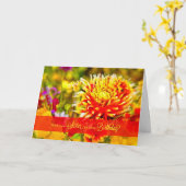 für Sister Wildblume Garden Botanischer Geburtstag Karte (Gelbe Blume)