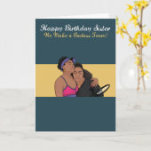 Für Sister Williams Badass Birthday Card Karte (Gelbe Blume)