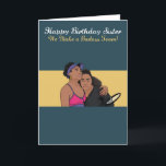 Für Sister Williams Badass Birthday Card Karte<br><div class="desc">Die moderne Pop-Kultur Williams Geburtstagskarte. Ideal für ein Weibchen. Exklusives Design für die Marke Green Elephant Cards.</div>