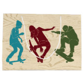 Für Skateboarder - Skateboarder-Grafiken nach Maß Große Geschenktüte (Rückseite)