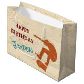 Für Skateboarder - Skateboarder-Grafiken nach Maß Große Geschenktüte (Vorderseite Schrägansicht)