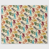 Für Skateboarder Skateboarding Graphics Collage Geschenkpapier (Flach)