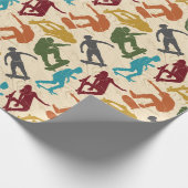 Für Skateboarder Skateboarding Graphics Collage Geschenkpapier (Ecke)
