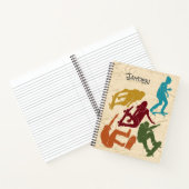 Für Skateboarder Skateboarding Graphics Collage Notizblock (Innenseite)