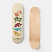 Für Skateboarder Skateboarding Graphics Collage Skateboard (Vorderseite)