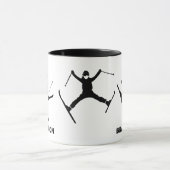 Für Skifahrer Personalisiert Tasse (Zentrum)