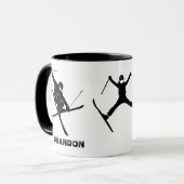 Für Skifahrer Personalisiert Tasse (Vorderseite Links)