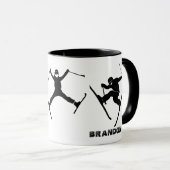Für Skifahrer Personalisiert Tasse (VorderseiteRechts)