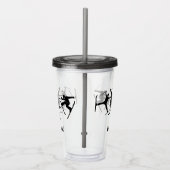 Für Skifahrer Personalisierte Skitouren Acryltrinkbecher (Rechts)