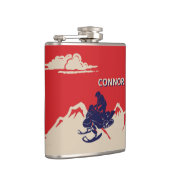 Für Snowmobiler Grafik Personalisiert Flachmann (Rechts)