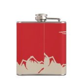 Für Snowmobiler Grafik Personalisiert Flachmann (Rückseite)