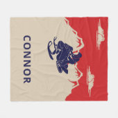 Für Snowmobiler Grafik Personalisiert Fleecedecke (Vorderseite (Horizontal))