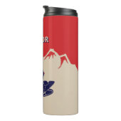 Für Snowmobiler Grafik Personalisiert Thermosbecher (Nach rechts gedreht)