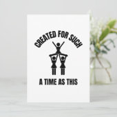 Für so eine Zeit wie diese Cheerleader Dankeskarte (Stehend Vorderseite)