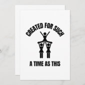 Für so eine Zeit wie diese Cheerleader Dankeskarte (Vorne/Hinten)