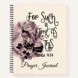Für solch eine Zeit wie dieses Blumengebet-Journal Notizblock