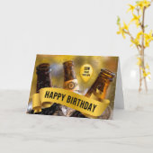 für Son Funny Birthday Bucket of Beer Karte (Gelbe Blume)