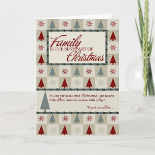 für Son Retro Weihnachtsbaum Thema Feiertagskarte