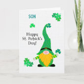 Für Son St Patrick's Fun Leprechaun Card Karte (Vorderseite)