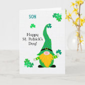 Für Son St Patrick's Fun Leprechaun Card Karte (Gelbe Blume)
