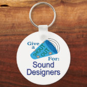 Für Sound-Designer ausrufen Schlüsselanhänger (Vorderseite)