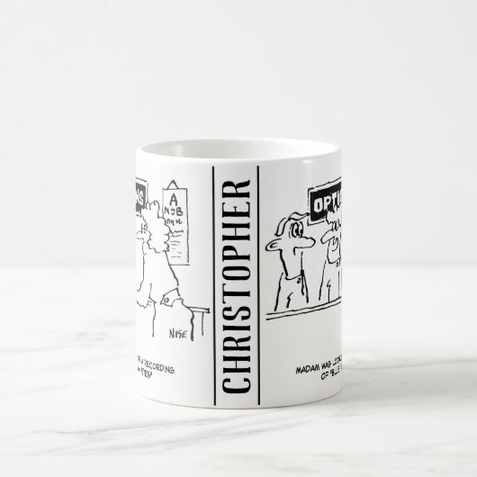 Für "Spanische Augen" wird ein Optiker gefragt Kaffeetasse (Mittel)