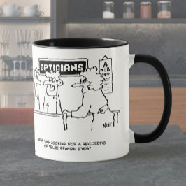 Für "Spanische Augen" wird ein Optiker gefragt Tasse