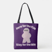 Für Spaß Bleibe für Win Game Spaß Tasche (Rückseite)