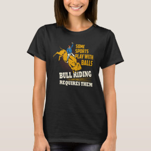 Für sportliche Spiele mit Balls-Bull-Reiten ist es T-Shirt
