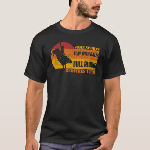 Für sportliche Spiele mit Balls-Bull-Reiten ist es T-Shirt