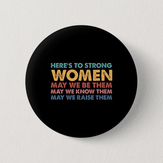 Für starke Frauen Inspiration intersektionale Femi Button (Vorderseite)