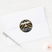 Für Start freigestellt Runder Aufkleber (Umschlag)