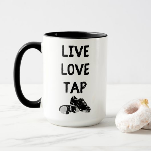 Für Stechend Tänzer, die Live-Liebe Gestochen habe Tasse (Mit Donut)