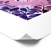 Für Sterne in Lila Farbe Poster (Ecke)