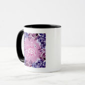 Für Sterne in Lila Farbe Tasse (Vorderseite Links)
