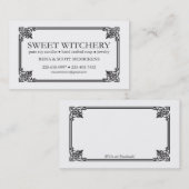 Für süßen Witchery Visitenkarte (Vorne/Hinten)