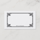 Für süßen Witchery Visitenkarte (Rückseite)