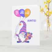 Für Tantchen Wohlfühl-Balloons Blume Card Karte (Gelbe Blume)