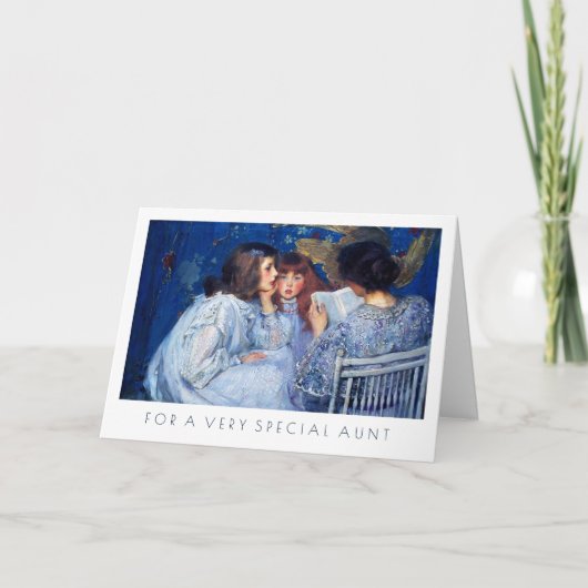 Für Tante am Muttertag Fine Art Gruß Karte (Vorderseite)