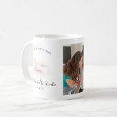 Für Tanten befördert | PERSONALISIERTES FOTO Kaffeetasse (Vorderseite Links)