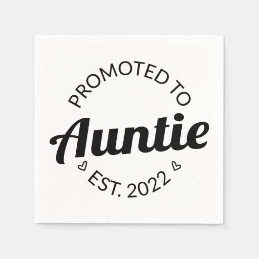 Für Tanten nach Osten befördert. 2022 Serviette (Vorderseite)