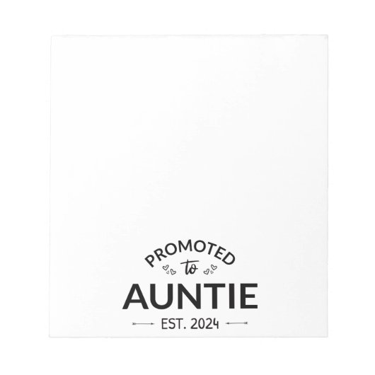 Für Tanten nach Osten befördert. 2024 Notizblock (Vorderseite)