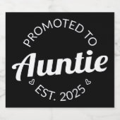 Für Tanten nach Osten befördert. 2025 Schaumweinetikett (Einzelnes Label)