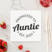 Für Tanten nach Osten befördert. 2026 Serviette (Beispiel)