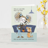 für Tee oder Tween Vermisstes Sie Niedliches Mädch Karte (Gelbe Blume)