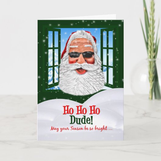 für Teen Cool Santa in Sonnenbrille zu Weihnachten (Vorderseite)