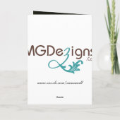 für Tennisspieler Weihnachtskarten Feiertagskarte (Rückseite)