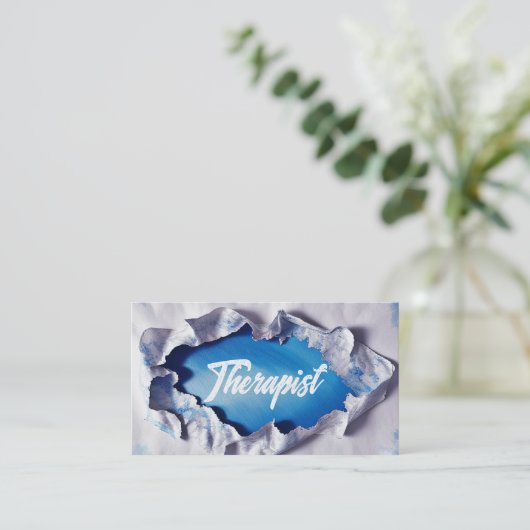 Für Therapeuten offen Visitenkarte (Stehend Vorderseite)