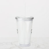 Für Tiefe optimierter minimalistischer technischer Acryltrinkbecher (Rechts)