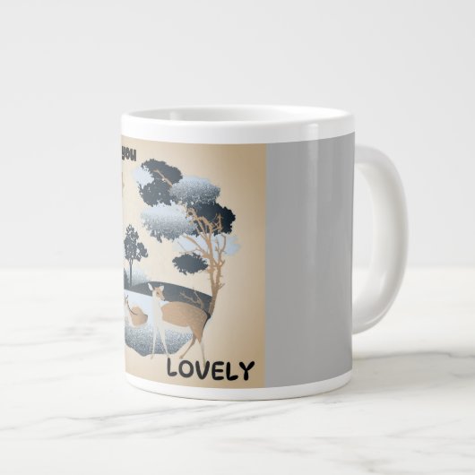 Für Tierliebhaber Jumbo-Tasse (Vorderseite Rechts)